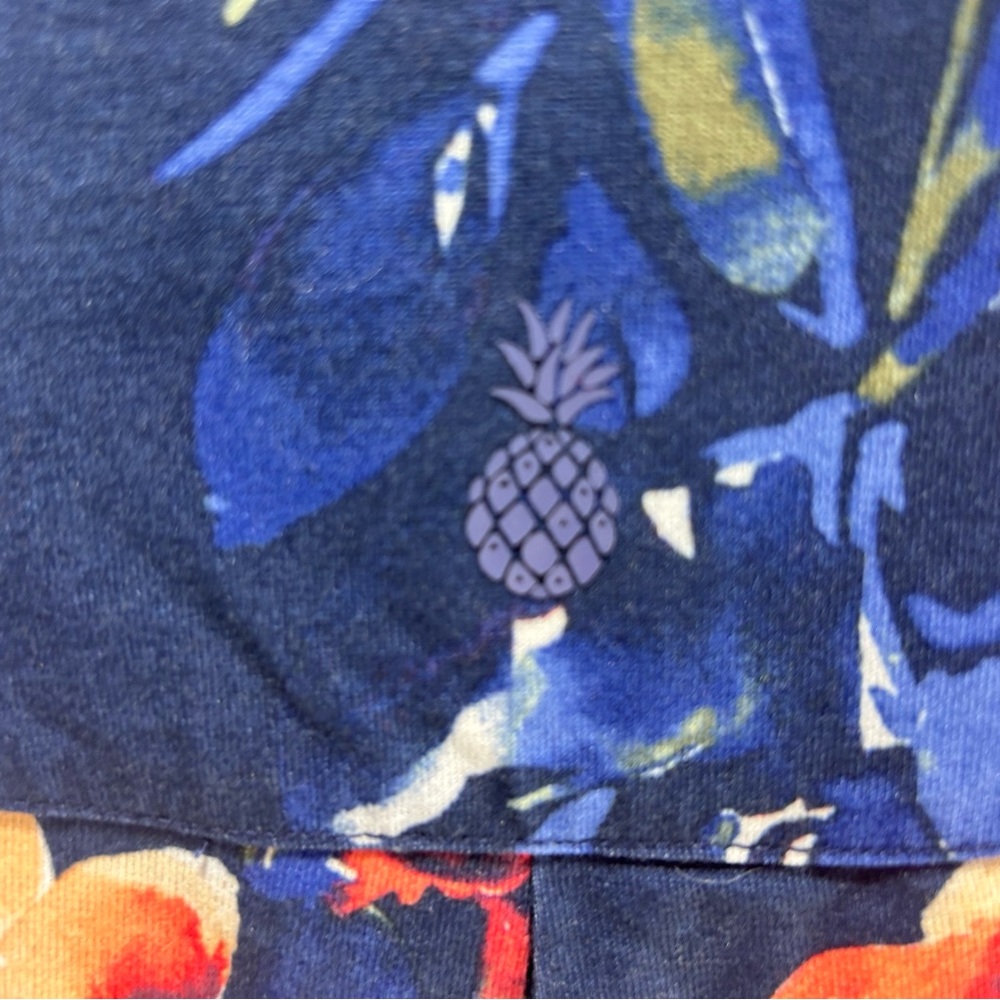 Tommy Bahama Floral Tank Top - Navy and Coral - Picture 5 of 9